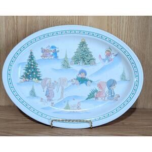 1996 Precious Moments Enesco Christmas Platter